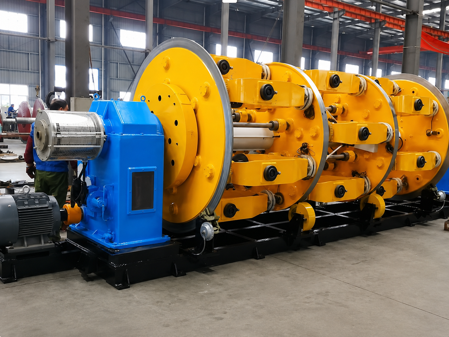 Cage Strander for cable manufacturing production line